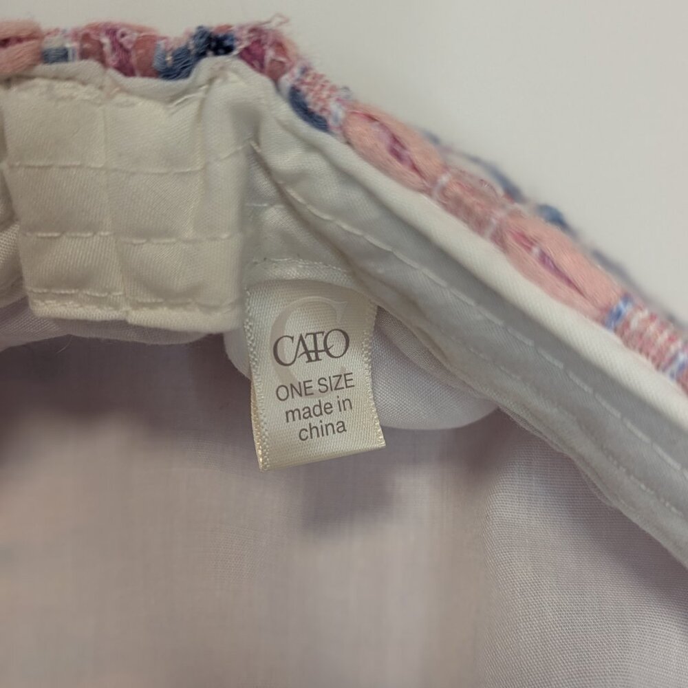 Chic Pink Tweed Newsboy Cap Cato Designs NWT - Picture 6 of 7